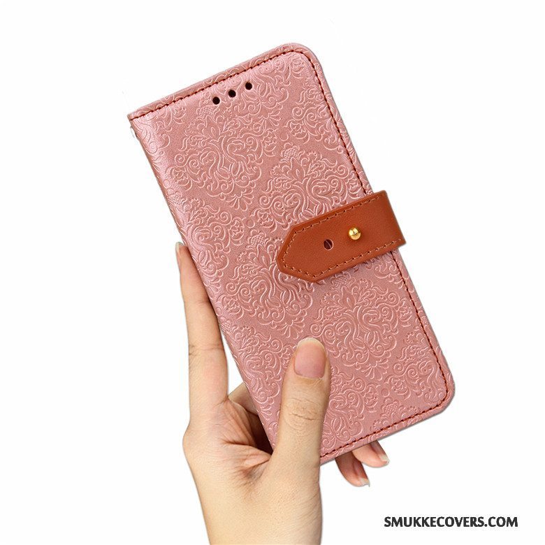 Etui Samsung Galaxy J7 2017 Læder Telefonanti-fald, Cover Samsung Galaxy J7 2017 Silikone Europa Rød