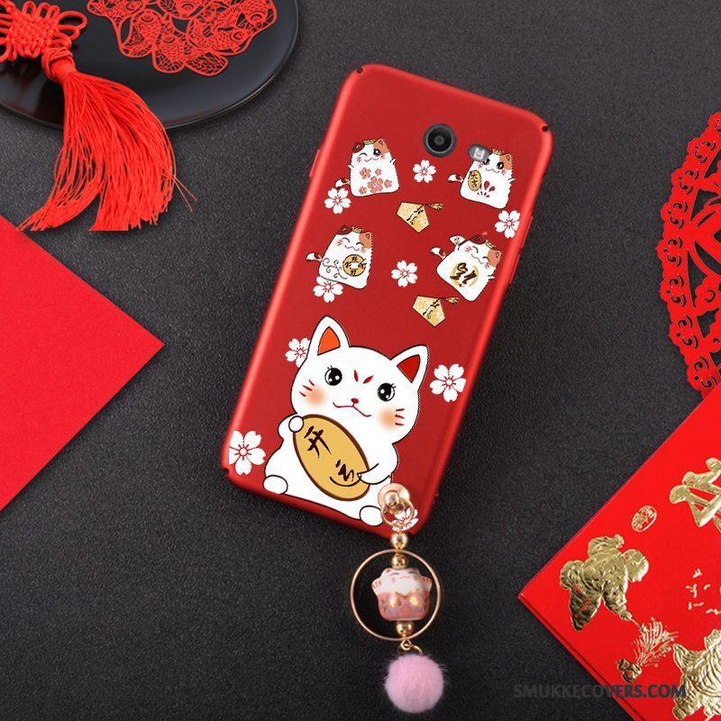 Etui Samsung Galaxy J7 2017 Tasker Hængende Ornamenter Hård, Cover Samsung Galaxy J7 2017 Kat Wealth