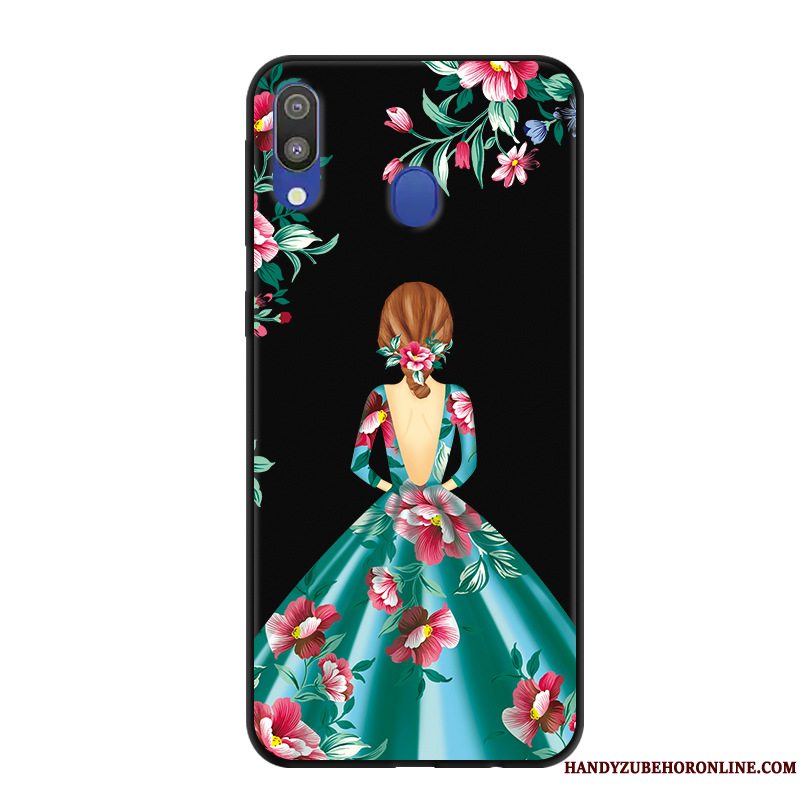 Etui Samsung Galaxy M20 Beskyttelse Smuk Sort, Cover Samsung Galaxy M20 Trend Anti-fald