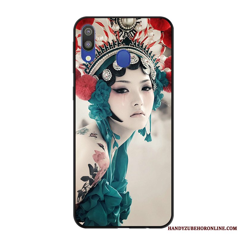 Etui Samsung Galaxy M20 Beskyttelse Smuk Sort, Cover Samsung Galaxy M20 Trend Anti-fald