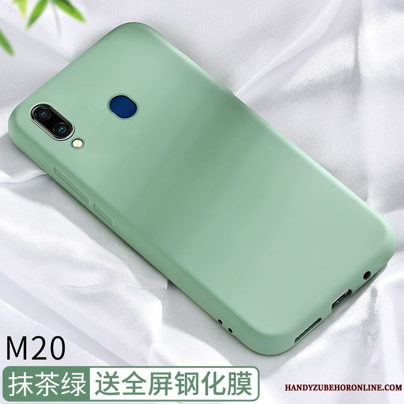 Etui Samsung Galaxy M20 Blød Af Personlighed Mønster, Cover Samsung Galaxy M20 Beskyttelse Rød Tynd