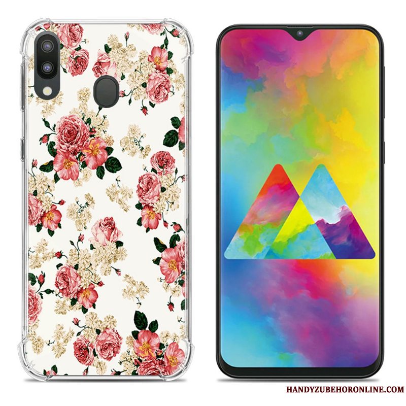 Etui Samsung Galaxy M20 Blød Lyserød Gasbag, Cover Samsung Galaxy M20 Kreativ Telefonanti-fald