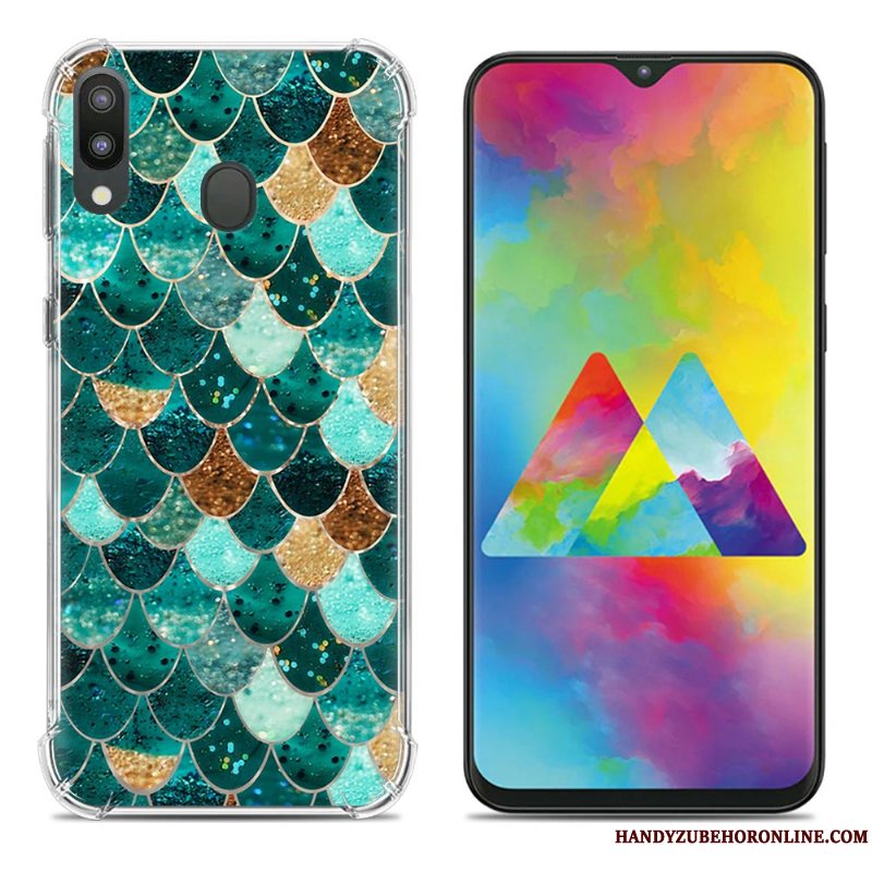 Etui Samsung Galaxy M20 Blød Lyserød Gasbag, Cover Samsung Galaxy M20 Kreativ Telefonanti-fald