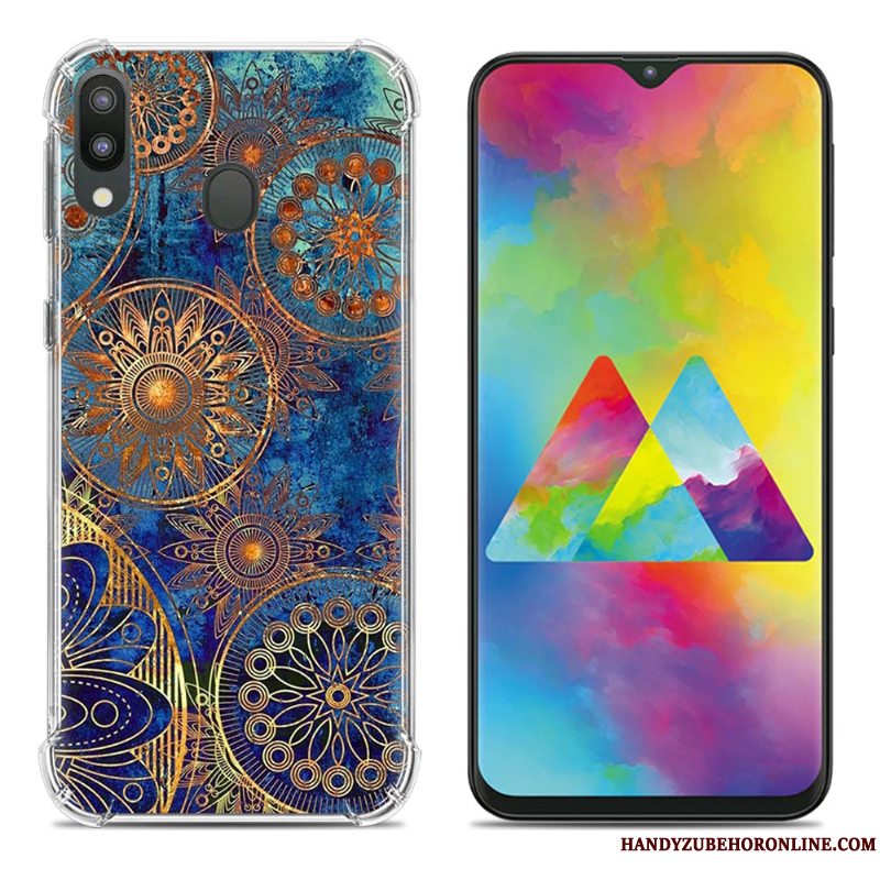 Etui Samsung Galaxy M20 Blød Lyserød Gasbag, Cover Samsung Galaxy M20 Kreativ Telefonanti-fald