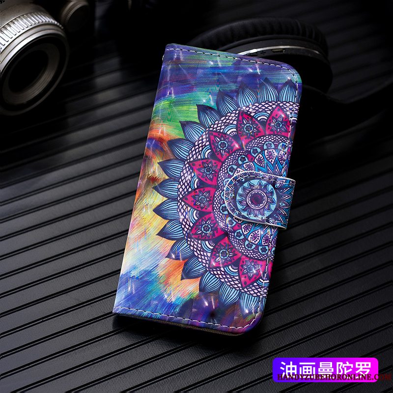 Etui Samsung Galaxy M20 Kreativ Anti-fald Hvid, Cover Samsung Galaxy M20 Blød Kort Telefon