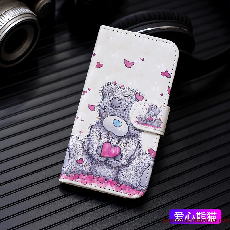 Etui Samsung Galaxy M20 Kreativ Anti-fald Hvid, Cover Samsung Galaxy M20 Blød Kort Telefon