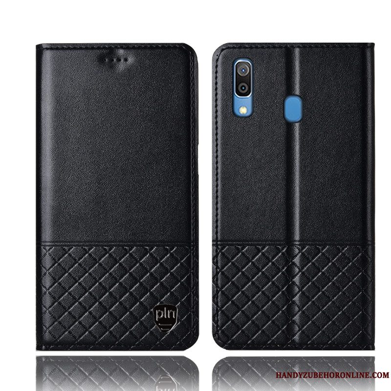 Etui Samsung Galaxy M20 Læder Anti-fald Gul, Cover Samsung Galaxy M20 Beskyttelse Ternet Telefon