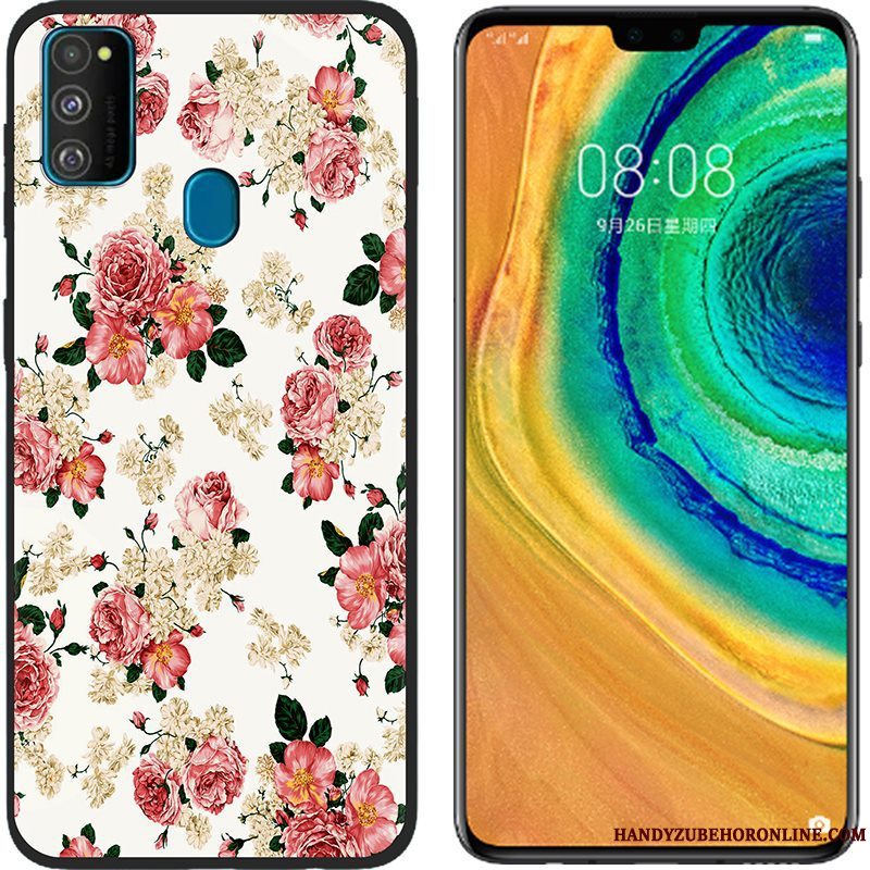 Etui Samsung Galaxy M30s Beskyttelse Klud Lyserød, Cover Samsung Galaxy M30s Cartoon Anti-fald Telefon