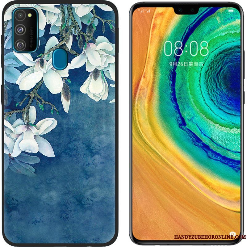 Etui Samsung Galaxy M30s Beskyttelse Klud Lyserød, Cover Samsung Galaxy M30s Cartoon Anti-fald Telefon