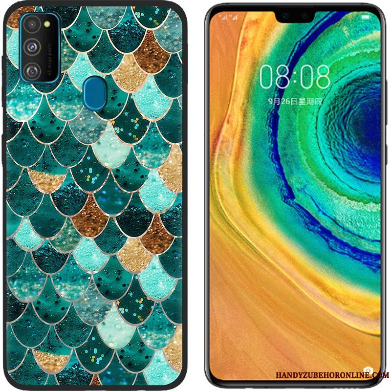 Etui Samsung Galaxy M30s Beskyttelse Klud Lyserød, Cover Samsung Galaxy M30s Cartoon Anti-fald Telefon