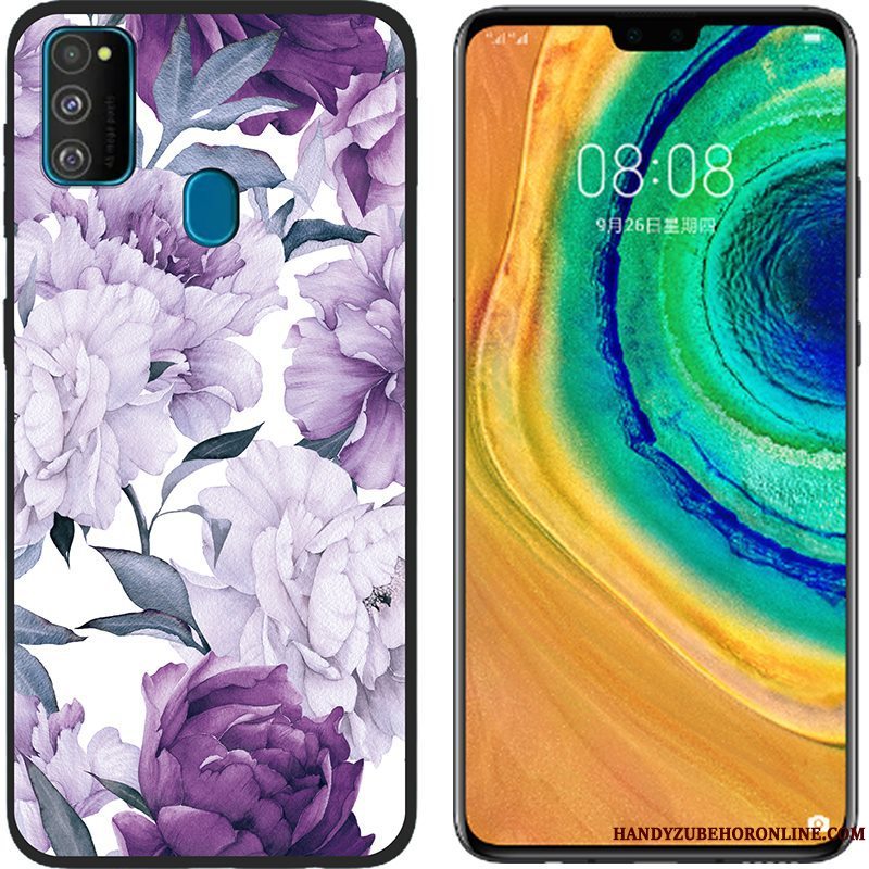 Etui Samsung Galaxy M30s Beskyttelse Klud Lyserød, Cover Samsung Galaxy M30s Cartoon Anti-fald Telefon