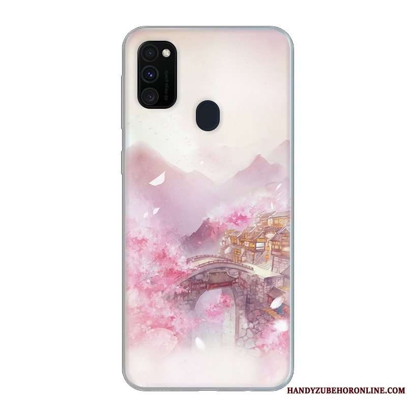 Etui Samsung Galaxy M30s Beskyttelse Trend Lille Sektion, Cover Samsung Galaxy M30s Blå Frisk