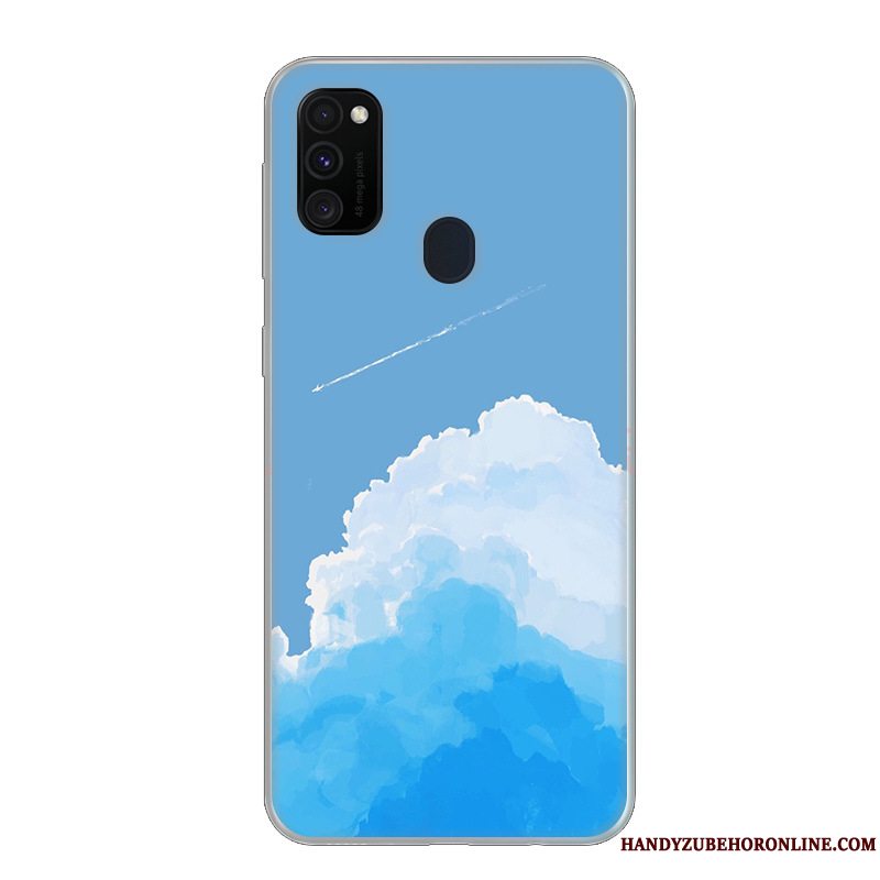 Etui Samsung Galaxy M30s Beskyttelse Trend Lille Sektion, Cover Samsung Galaxy M30s Blå Frisk