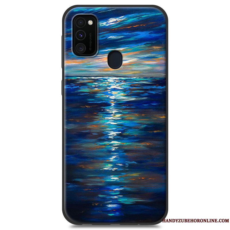 Etui Samsung Galaxy M30s Blød Telefonaf Personlighed, Cover Samsung Galaxy M30s Silikone Hvid