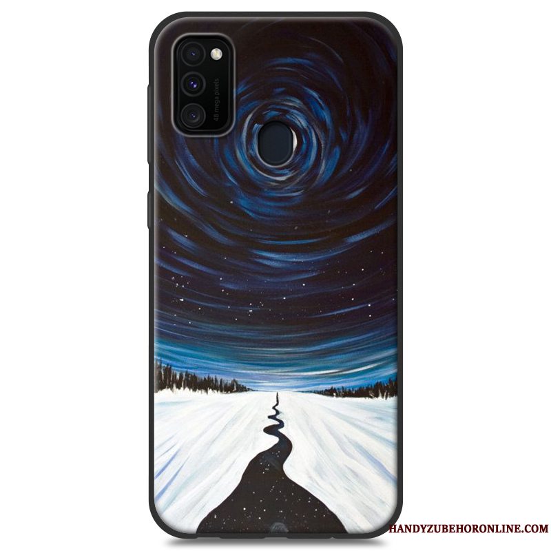 Etui Samsung Galaxy M30s Blød Telefonaf Personlighed, Cover Samsung Galaxy M30s Silikone Hvid