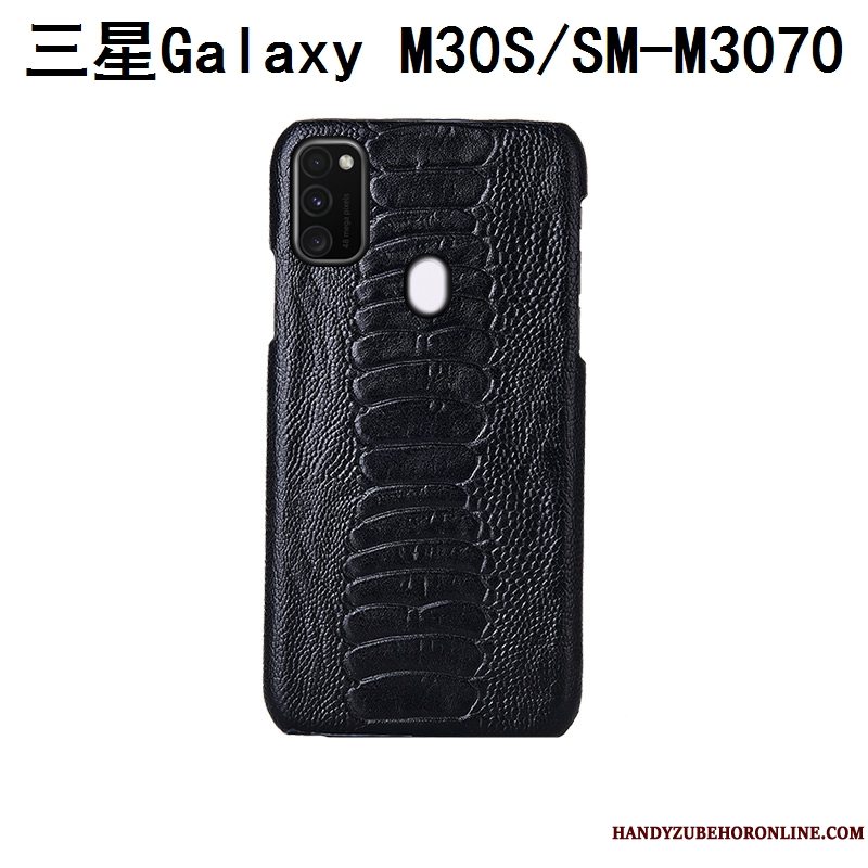 Etui Samsung Galaxy M30s Luksus Bagdæksel Fugl, Cover Samsung Galaxy M30s Læder Anti-fald Tilpas