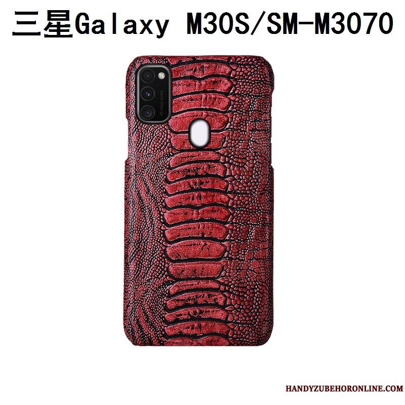 Etui Samsung Galaxy M30s Luksus Bagdæksel Fugl, Cover Samsung Galaxy M30s Læder Anti-fald Tilpas