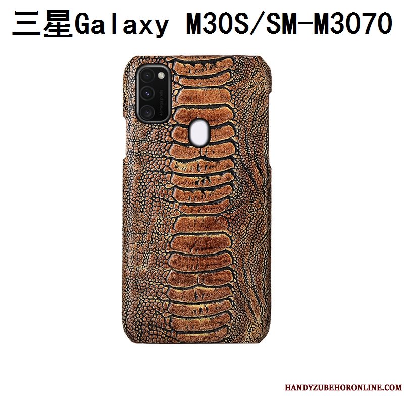 Etui Samsung Galaxy M30s Luksus Bagdæksel Fugl, Cover Samsung Galaxy M30s Læder Anti-fald Tilpas