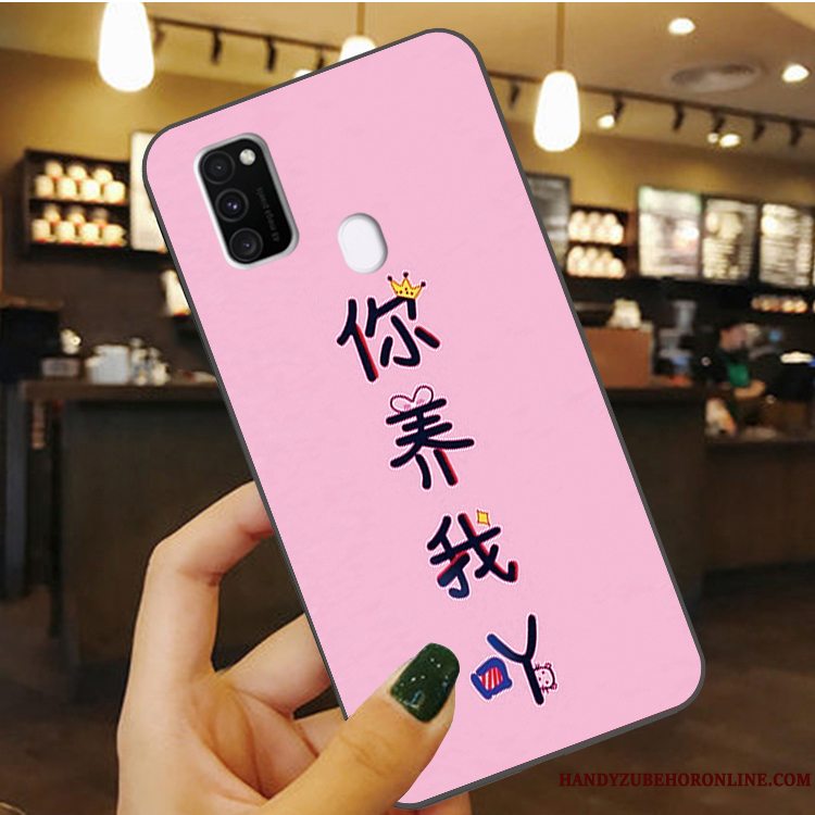 Etui Samsung Galaxy M30s Silikone Anti-fald Blå, Cover Samsung Galaxy M30s Beskyttelse Telefon