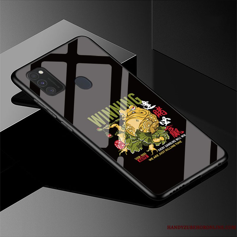 Etui Samsung Galaxy M30s Tasker Glas Af Personlighed, Cover Samsung Galaxy M30s Kreativ Nubuck Hård