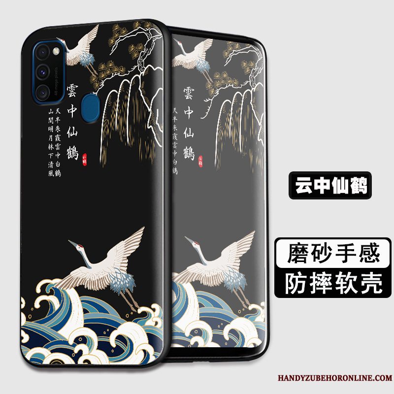 Etui Samsung Galaxy M30s Tasker Sort Telefon, Cover Samsung Galaxy M30s Kreativ Af Personlighed