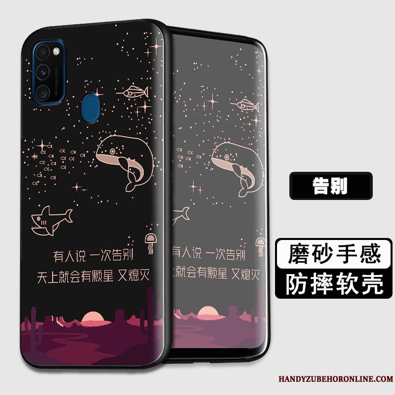 Etui Samsung Galaxy M30s Tasker Sort Telefon, Cover Samsung Galaxy M30s Kreativ Af Personlighed