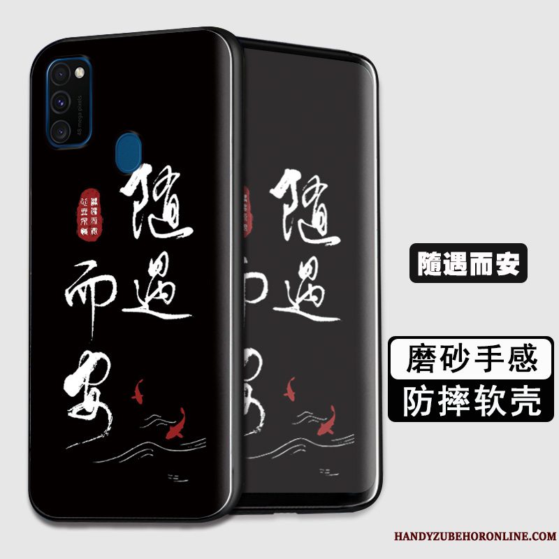Etui Samsung Galaxy M30s Tasker Sort Telefon, Cover Samsung Galaxy M30s Kreativ Af Personlighed