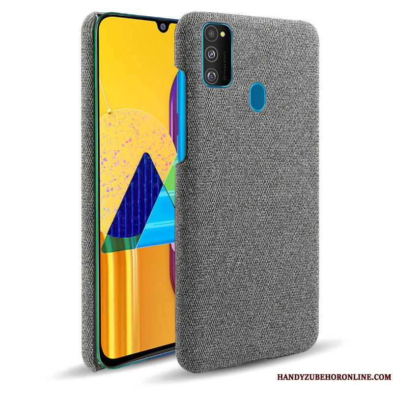 Etui Samsung Galaxy M30s Tasker Telefonklud, Cover Samsung Galaxy M30s Beskyttelse Mørkeblå