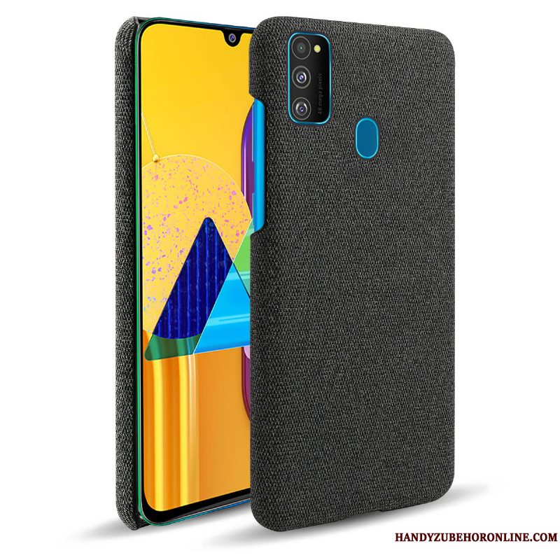 Etui Samsung Galaxy M30s Tasker Telefonklud, Cover Samsung Galaxy M30s Beskyttelse Mørkeblå