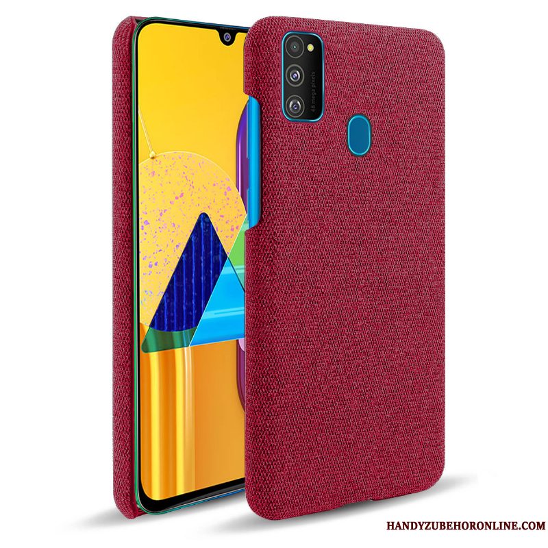 Etui Samsung Galaxy M30s Tasker Telefonklud, Cover Samsung Galaxy M30s Beskyttelse Mørkeblå