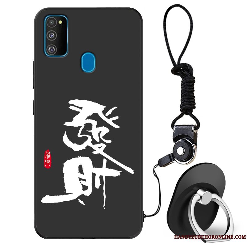 Etui Samsung Galaxy M30s Tasker Telefonnubuck, Cover Samsung Galaxy M30s Mode Sort Trendy