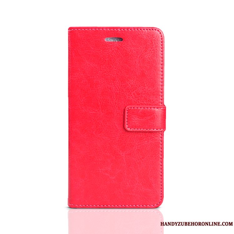 Etui Samsung Galaxy Note 10 Beskyttelse Kort Telefon, Cover Samsung Galaxy Note 10 Læder Stor Rød