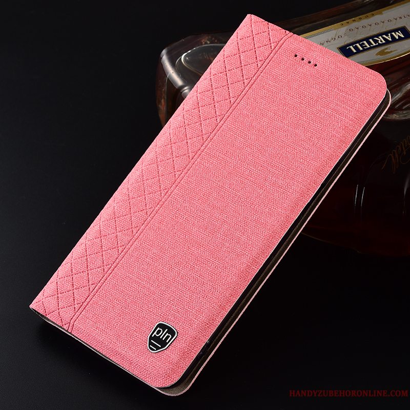 Etui Samsung Galaxy Note 10+ Beskyttelse Lyserød Bomuld Og Linned, Cover Samsung Galaxy Note 10+ Tasker Anti-fald Telefon