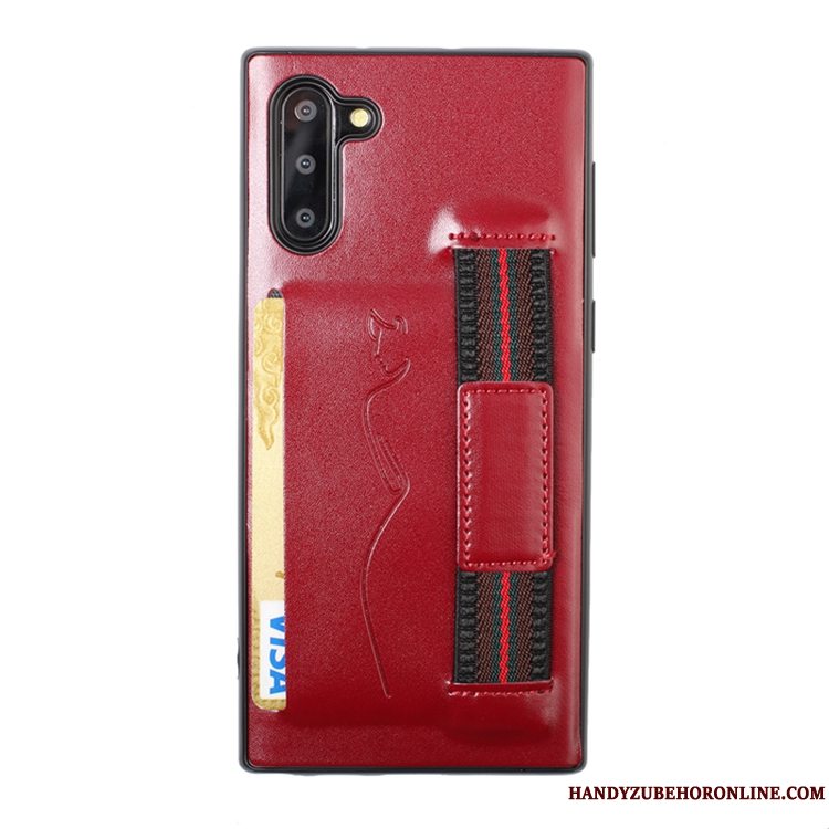 Etui Samsung Galaxy Note 10 Blød Kort Telefon, Cover Samsung Galaxy Note 10 Rød