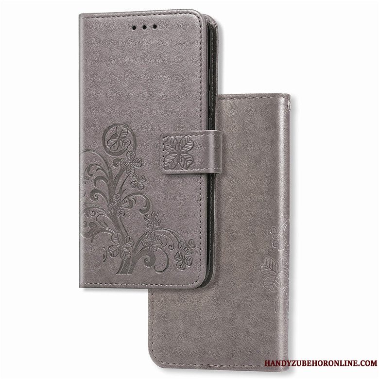 Etui Samsung Galaxy Note 10+ Folio Telefonanti-fald, Cover Samsung Galaxy Note 10+ Læder Sort