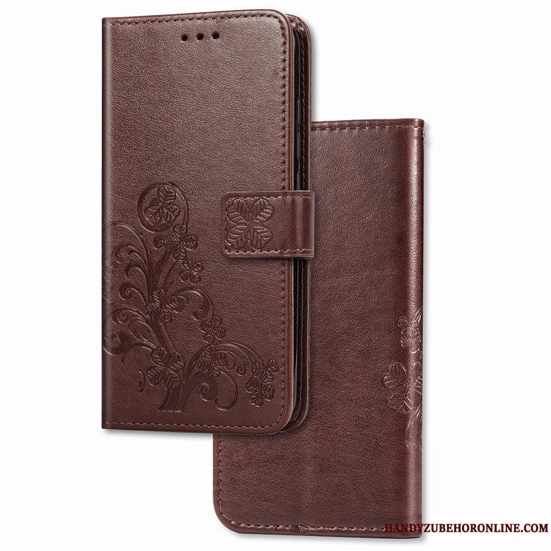 Etui Samsung Galaxy Note 10+ Folio Telefonanti-fald, Cover Samsung Galaxy Note 10+ Læder Sort