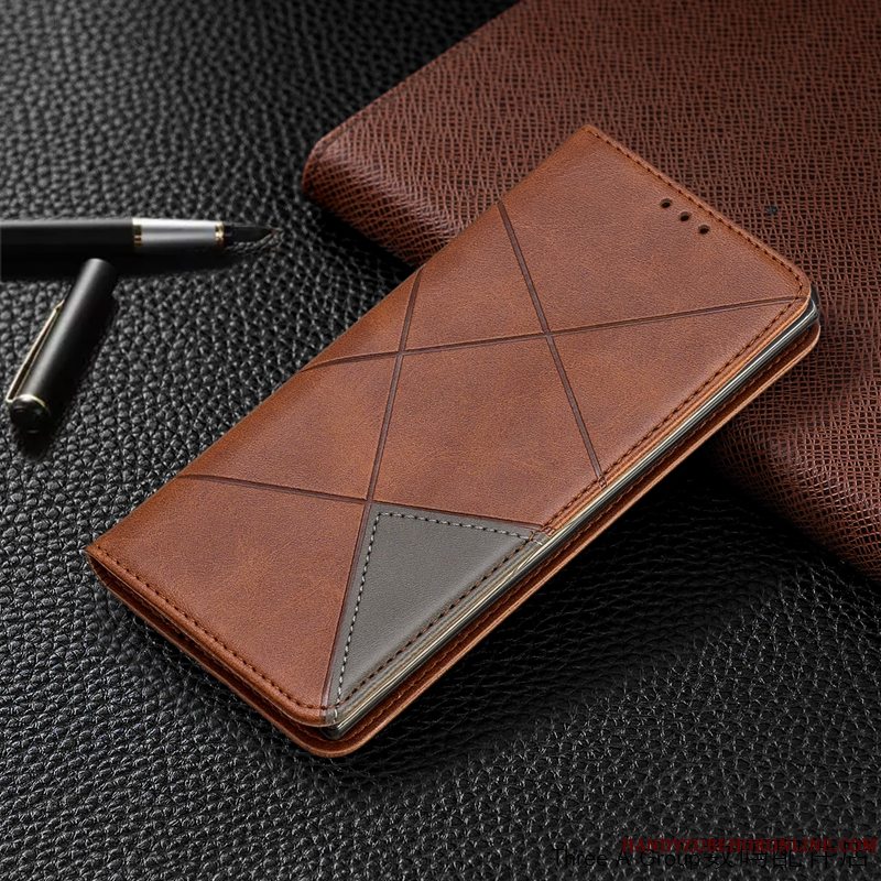 Etui Samsung Galaxy Note 10 Folio Telefonanti-fald, Cover Samsung Galaxy Note 10 Tasker Grå