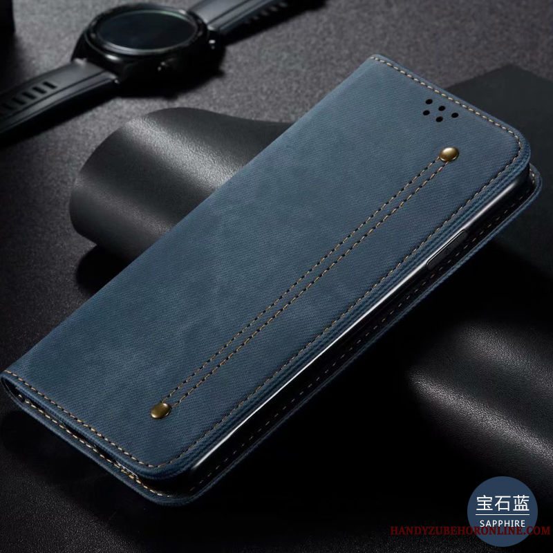 Etui Samsung Galaxy Note 10 Lite Beskyttelse Anti-fald Mønster, Cover Samsung Galaxy Note 10 Lite Folio Telefondenim