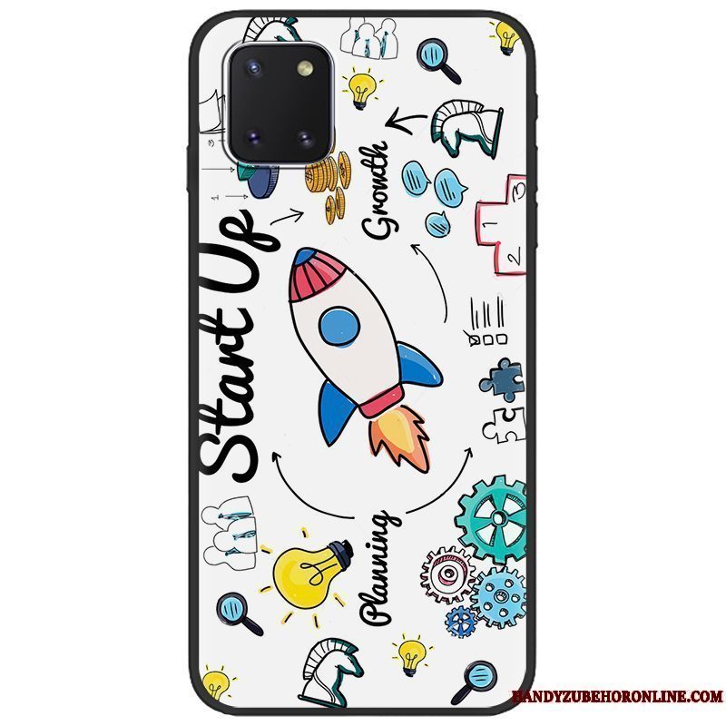 Etui Samsung Galaxy Note 10 Lite Blød Salg Telefon, Cover Samsung Galaxy Note 10 Lite Malet Sort Pu