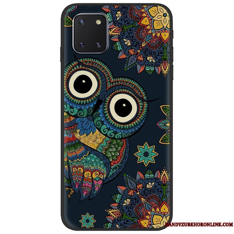 Etui Samsung Galaxy Note 10 Lite Blød Salg Telefon, Cover Samsung Galaxy Note 10 Lite Malet Sort Pu