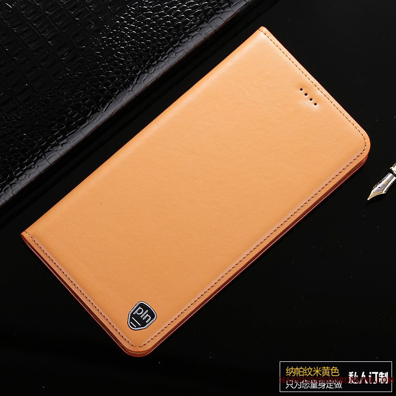 Etui Samsung Galaxy Note 10 Lite Folio Citron Telefon, Cover Samsung Galaxy Note 10 Lite Læder Gul Mønster