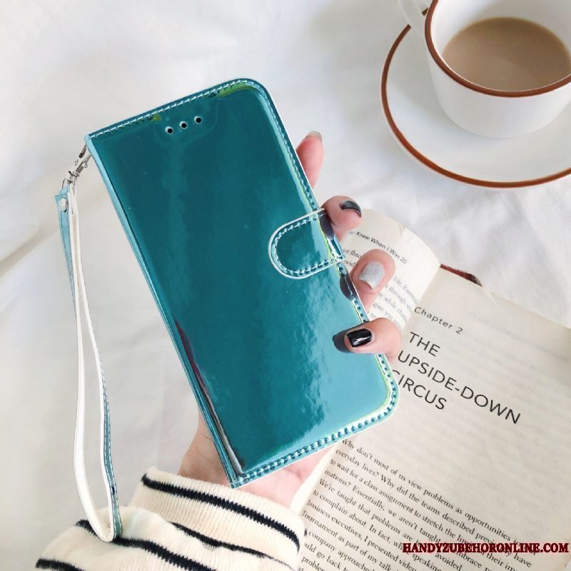 Etui Samsung Galaxy Note 10 Lite Folio Kort Fold, Cover Samsung Galaxy Note 10 Lite Tegnebog Spejl Telefon