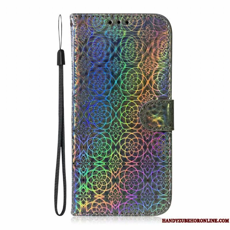 Etui Samsung Galaxy Note 10 Lite Læder Farvet Guld, Cover Samsung Galaxy Note 10 Lite Folio Kort Telefon