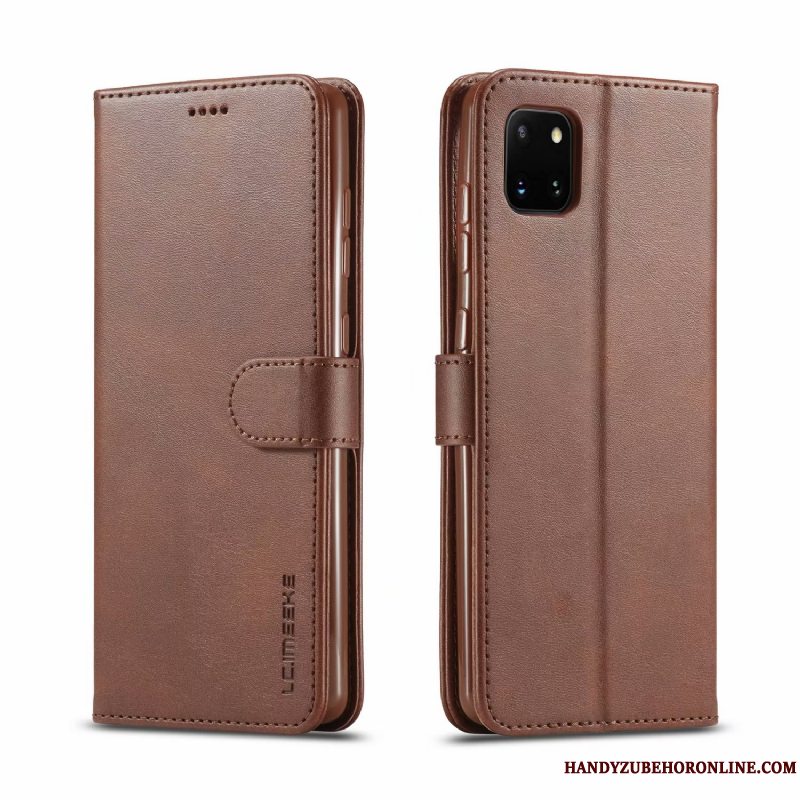 Etui Samsung Galaxy Note 10 Lite Læder Gul, Cover Samsung Galaxy Note 10 Lite Beskyttelse