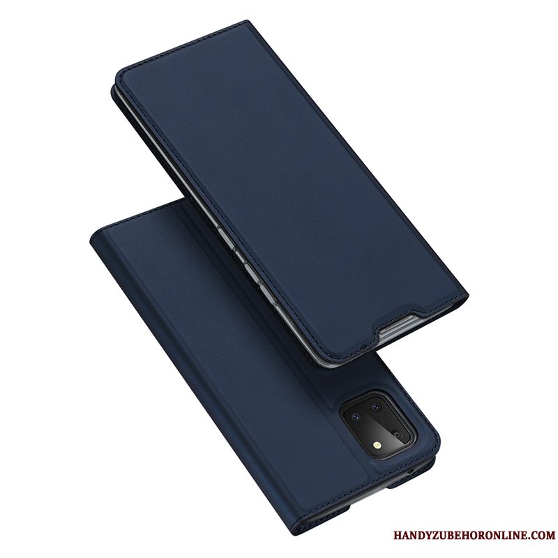 Etui Samsung Galaxy Note 10 Lite Silikone Anti-fald Lyserød, Cover Samsung Galaxy Note 10 Lite Folio Kort Ny