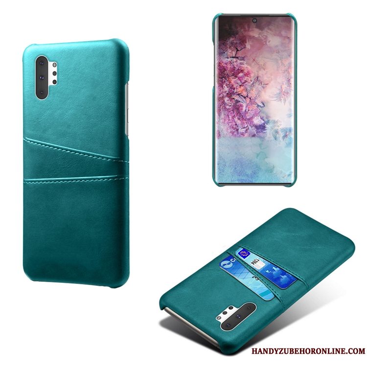 Etui Samsung Galaxy Note 10+ Læder Lille Sektion Mønster, Cover Samsung Galaxy Note 10+ Gul Cow