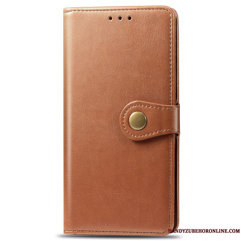 Etui Samsung Galaxy Note 10 Læder Spænde Telefon, Cover Samsung Galaxy Note 10 Blød Grøn