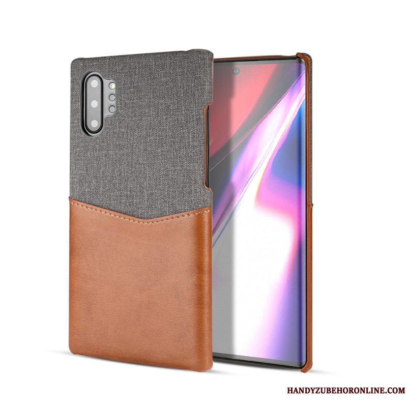 Etui Samsung Galaxy Note 10+ Rød Telefon, Cover Samsung Galaxy Note 10+ Anti-fald Kort