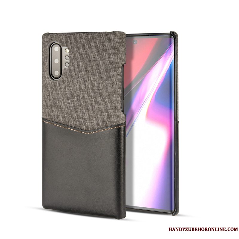 Etui Samsung Galaxy Note 10+ Rød Telefon, Cover Samsung Galaxy Note 10+ Anti-fald Kort