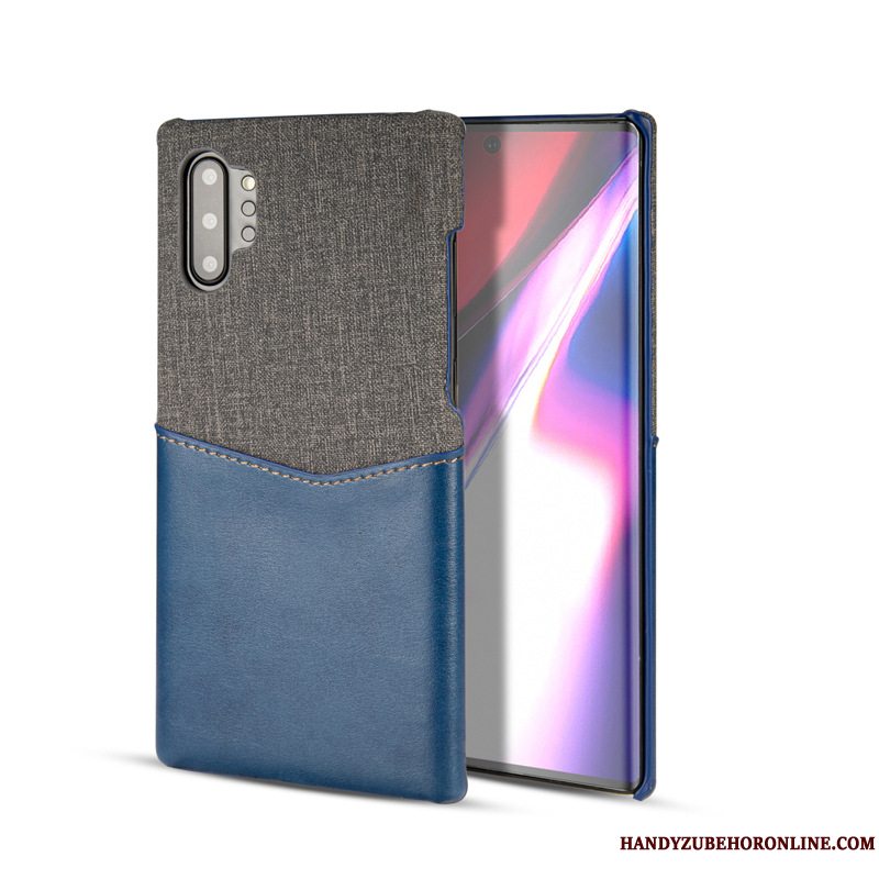 Etui Samsung Galaxy Note 10+ Rød Telefon, Cover Samsung Galaxy Note 10+ Anti-fald Kort